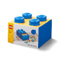 LEGO opbevaringskasse med skuffe 4 blå