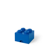 LEGO opbevaringskasse med skuffe 4 blå