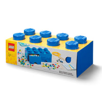 LEGO opbevaringskasse med skuffe 8 blå