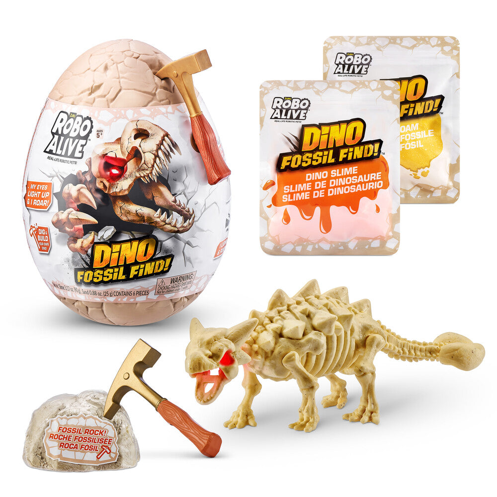 Robo Alive Dino Fossil Find Surprise Egg