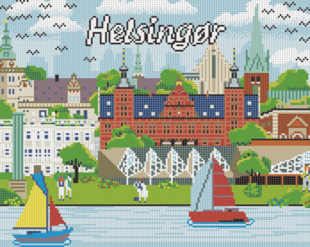 Diamond Art Helsingør 40 x 50 cm