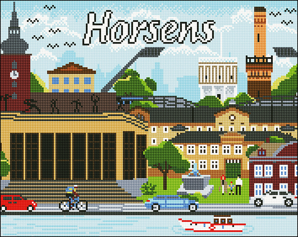 Diamond Art Horsens 40 x 50 cm