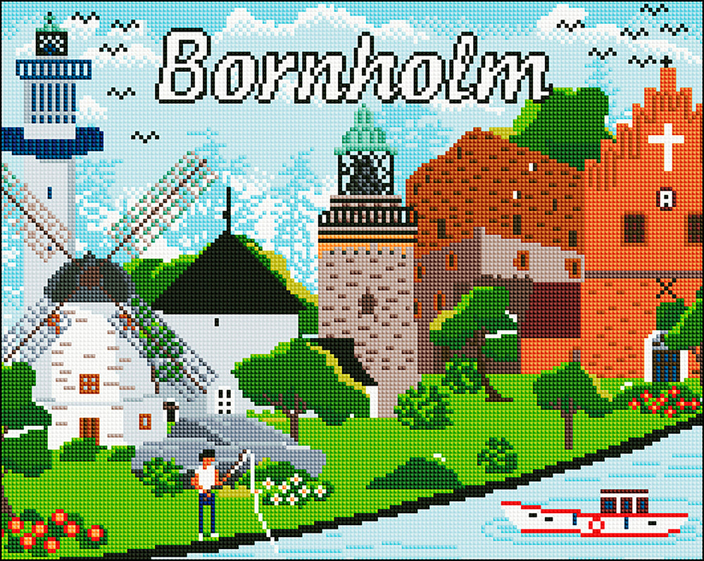 Diamond Art Bornholm 40 x 50 cm