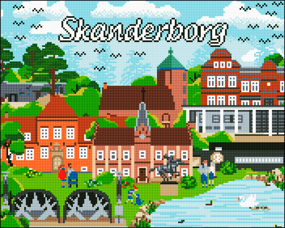Diamond Art Skanderborg 40 x 50 cm