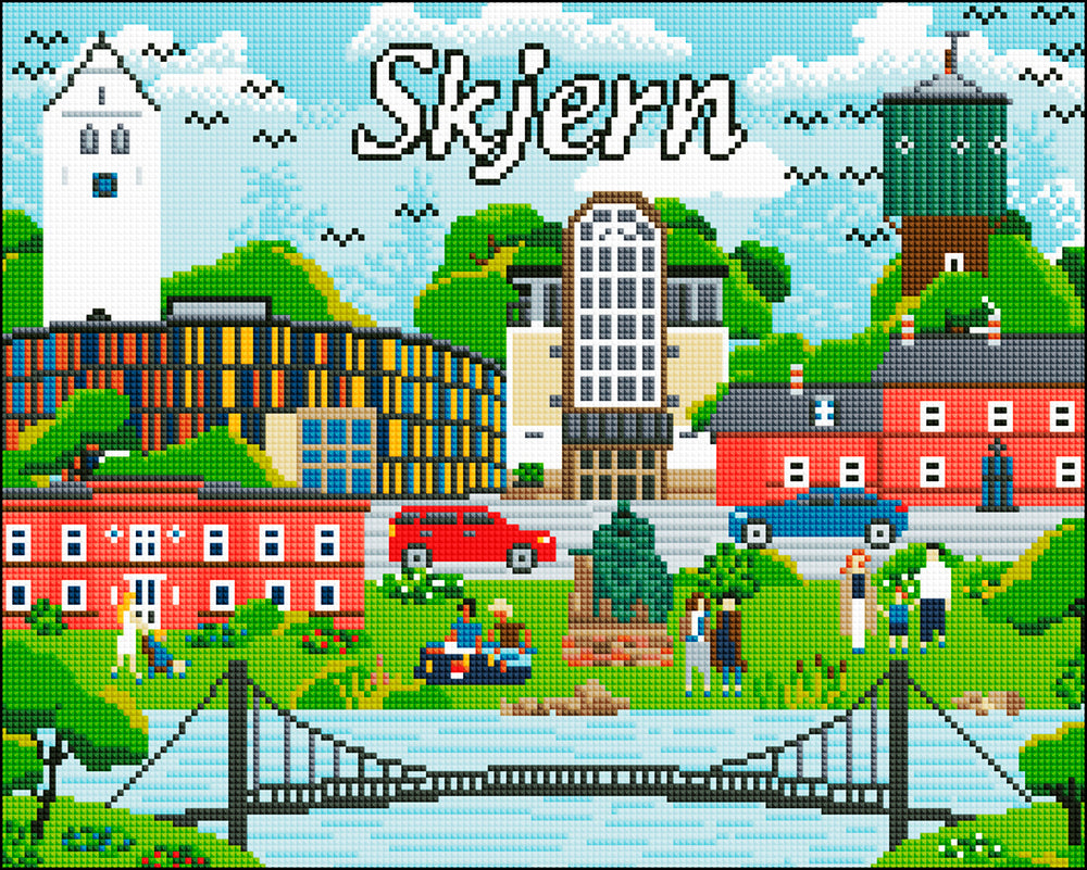 Diamond Art Skjern 40 x 50 cm
