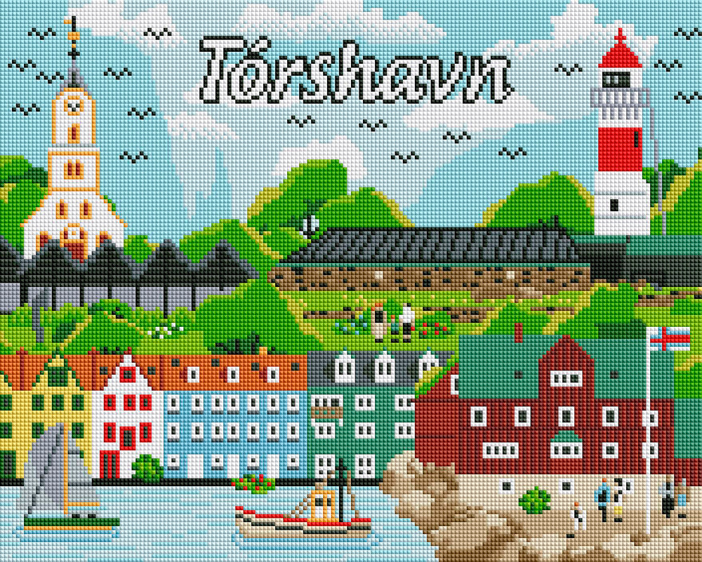 Diamond Art Tórshavn 40 x 50 cm