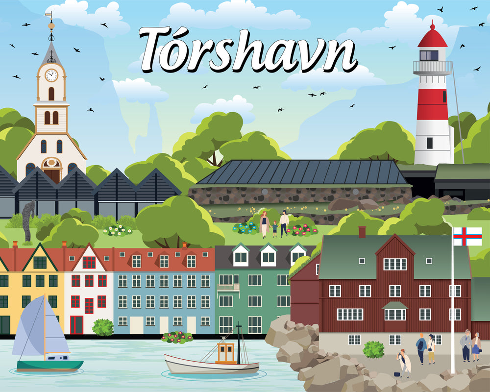 Diamond Art Tórshavn 40 x 50 cm