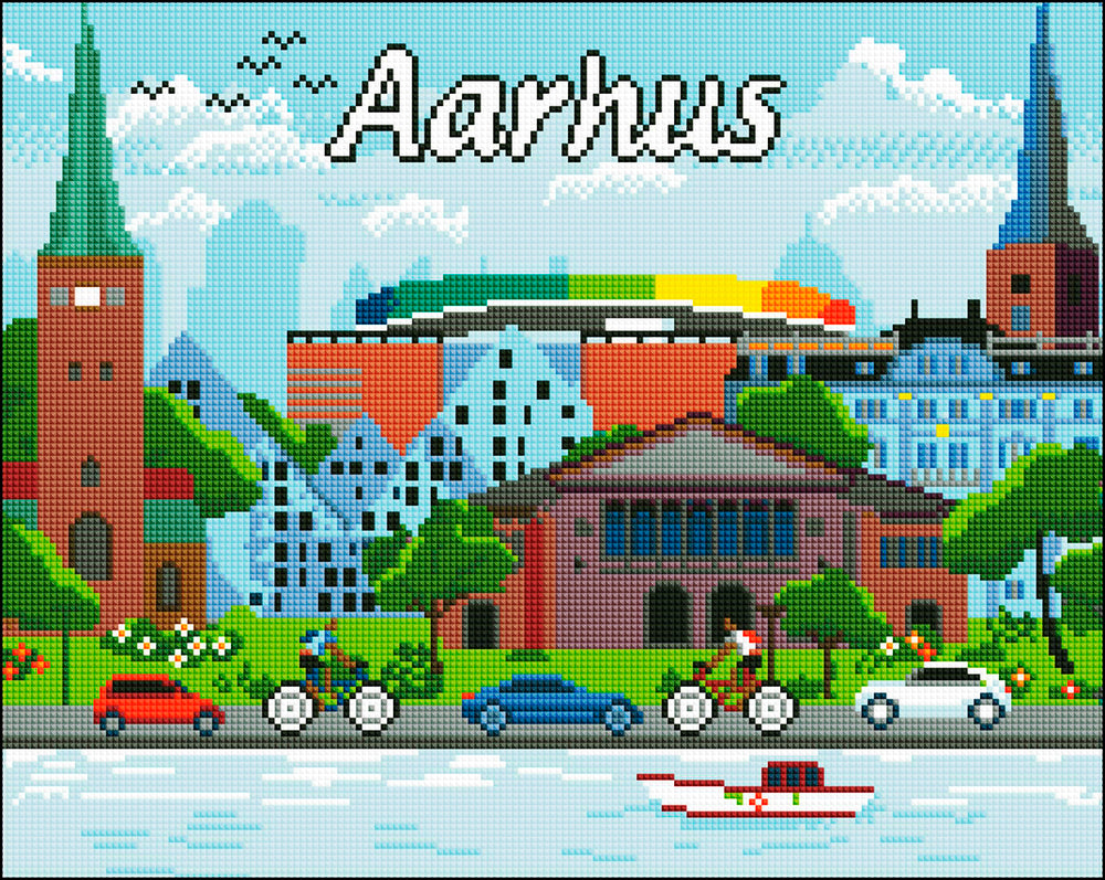 Diamond Art Aarhus 40 x 50 cm