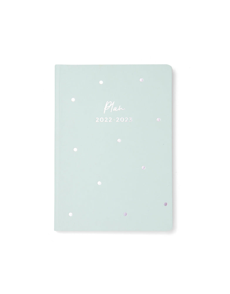 Studiekalender Letts 22/23 DOTS A6 UGE Mist Green