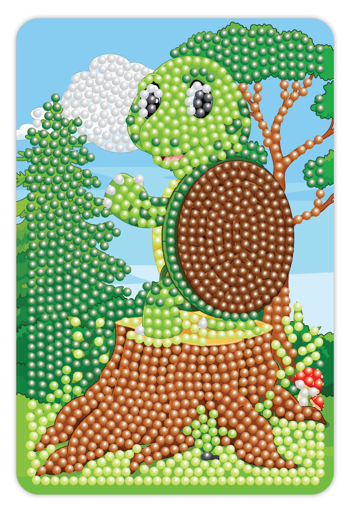 Diamond Art Skildpadde 10 x 15 cm