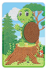Diamond Art Skildpadde 10 x 15 cm