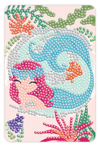 Diamond Art havfrue 10 x 15 cm