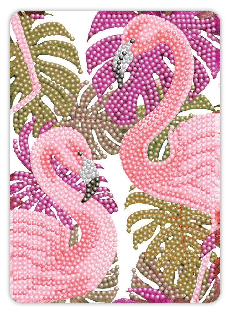 Diamond Art Flamingoer 13 x 18 cm