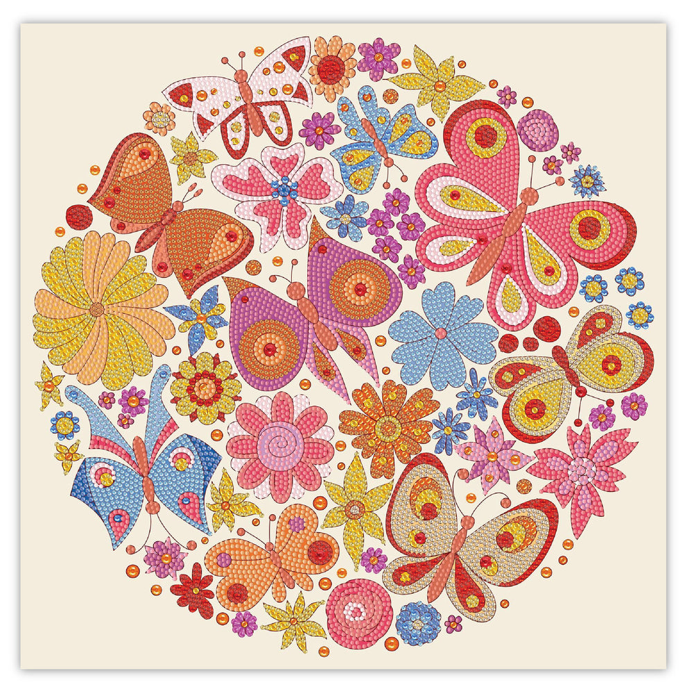 Diamond Art Mix Sommerfugle 40x40 cm