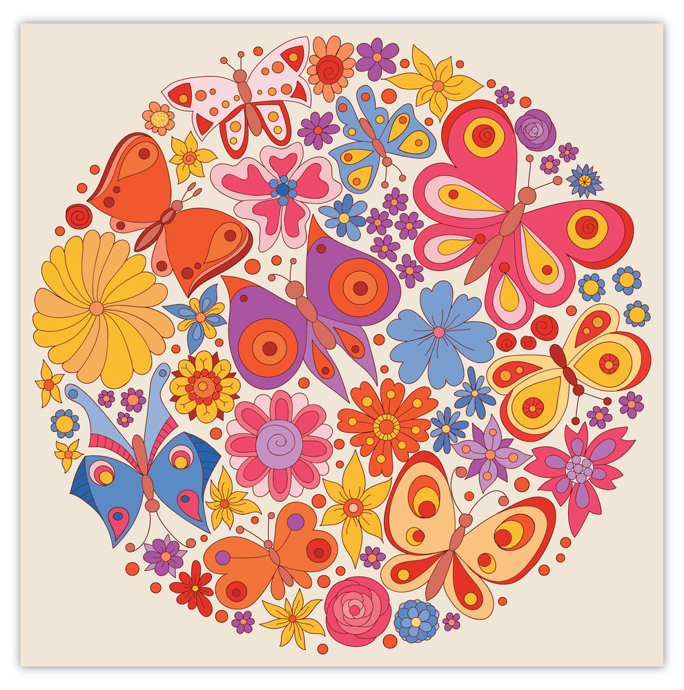Diamond Art Mix Sommerfugle 40x40 cm