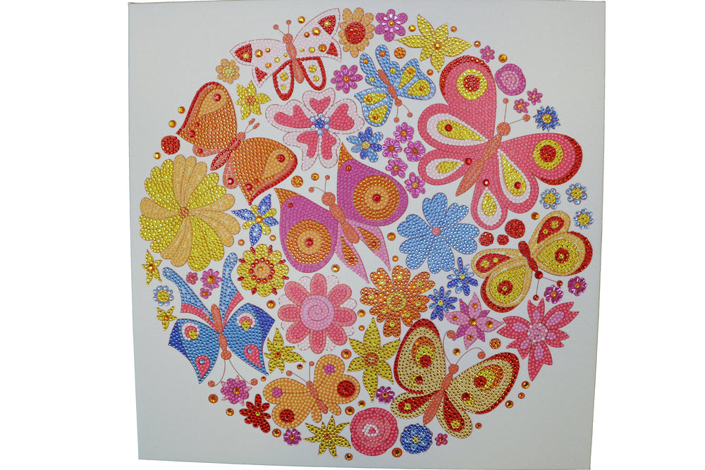 Diamond Art Mix Sommerfugle 40x40 cm