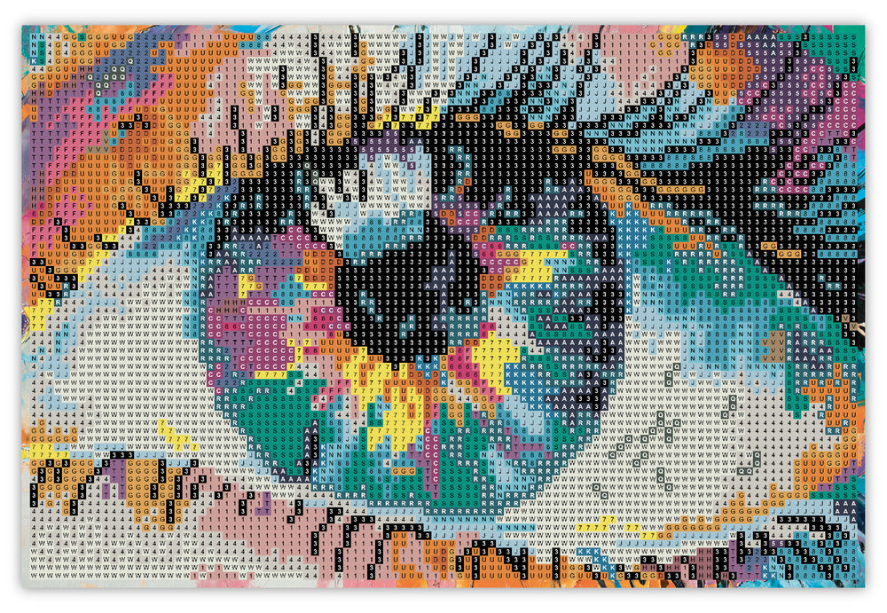 Diamond Art Øje malet 20 x 30 cm