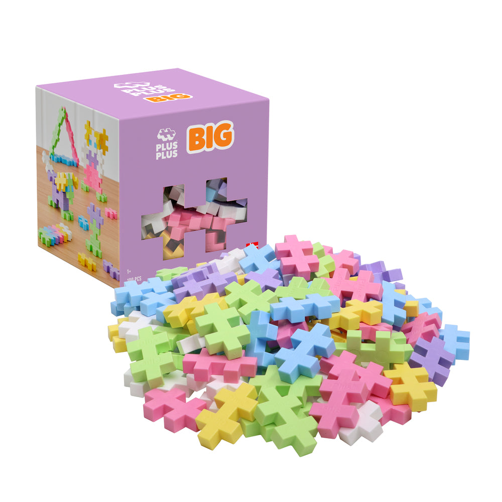 Plus-Plus BIG Pastel Mix / 100 pcs