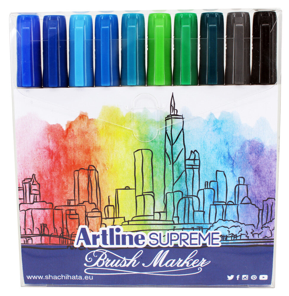 Brush Marker Supreme Artline 10 stk
