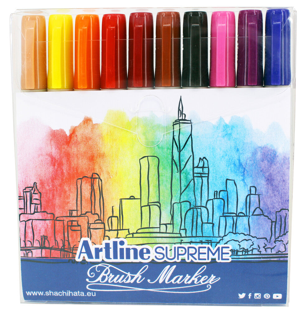 Brush Marker Supreme Artline 10 stk