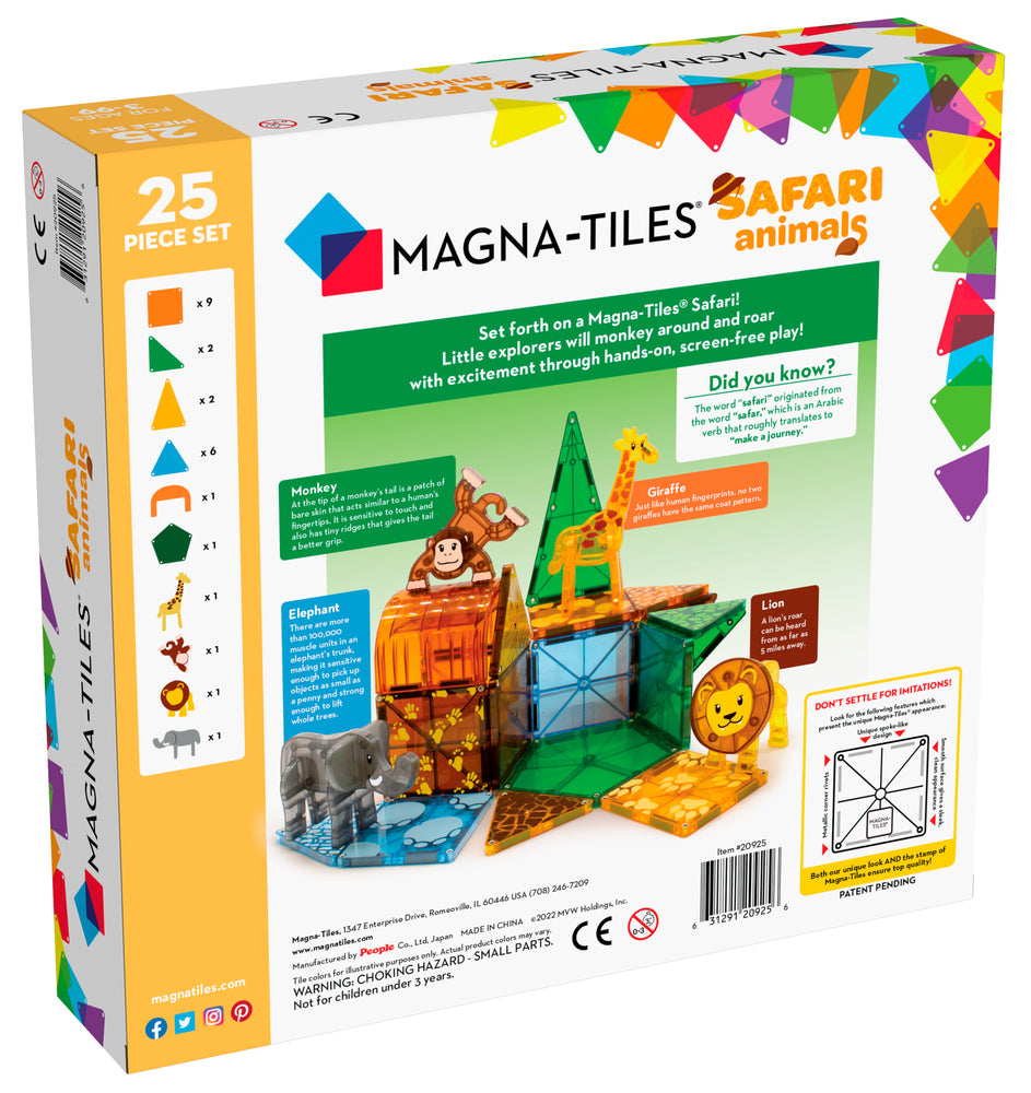 MAGNA-TILES Safari Animals 25 stk.