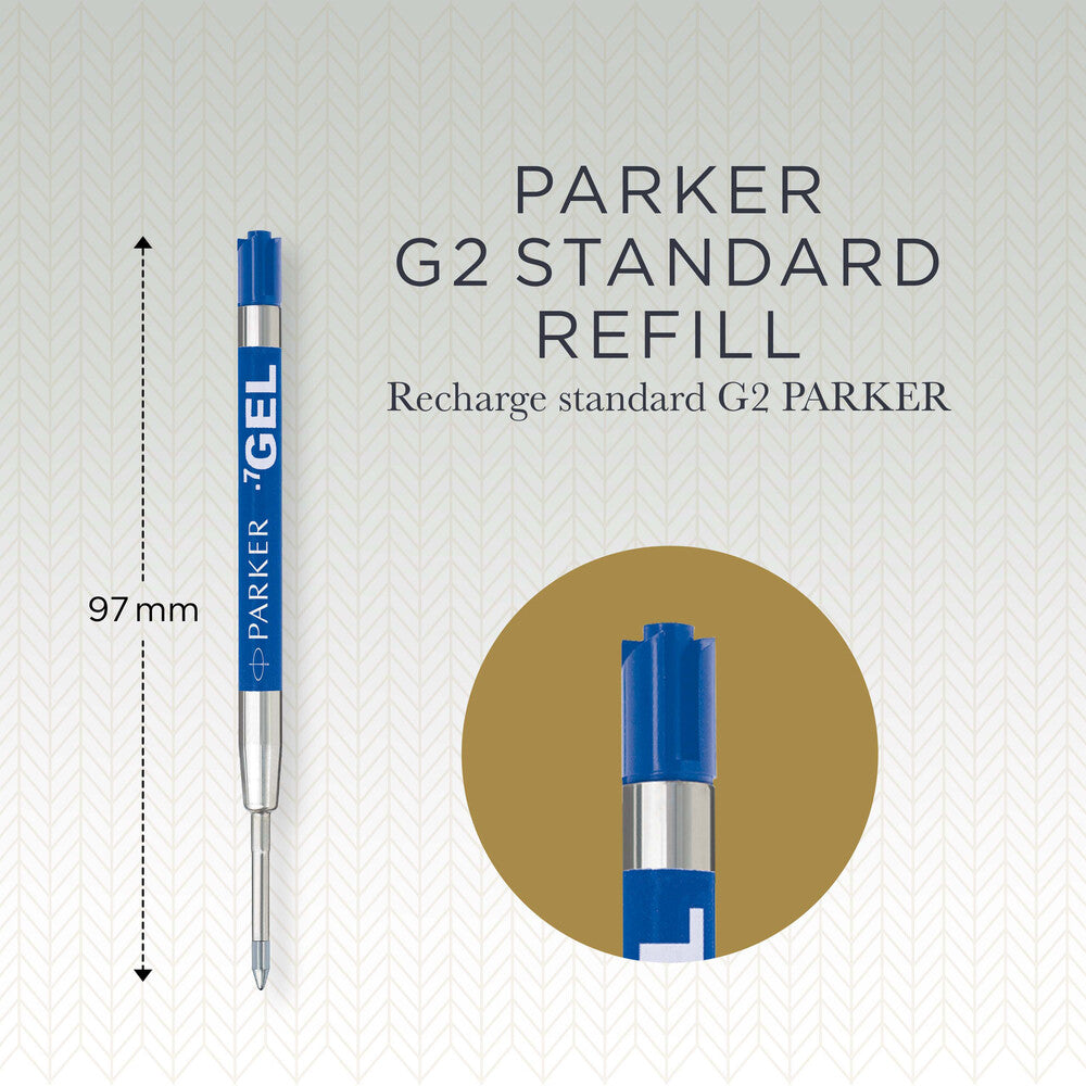 Refill blå Parker Gel Economy Quink 0,7Mm
