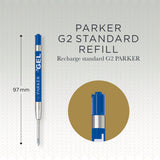 Refill blå Parker Gel Economy Quink 0,7Mm