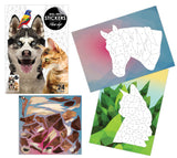 Malebog - mal med stickers Mine dyr