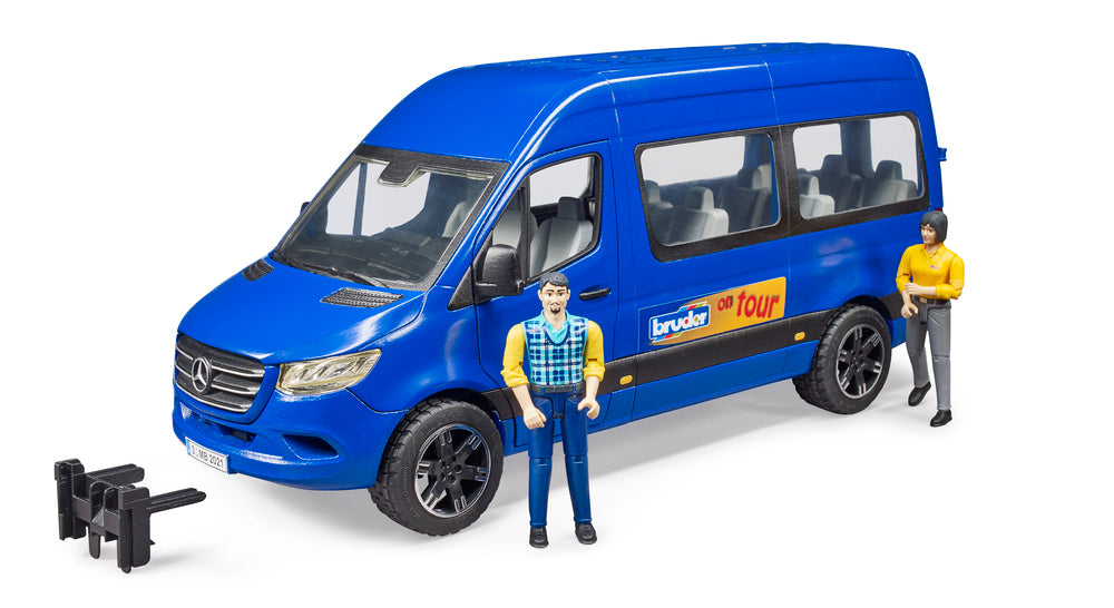 Bruder MB Sprinter Transfer with driver and passenger