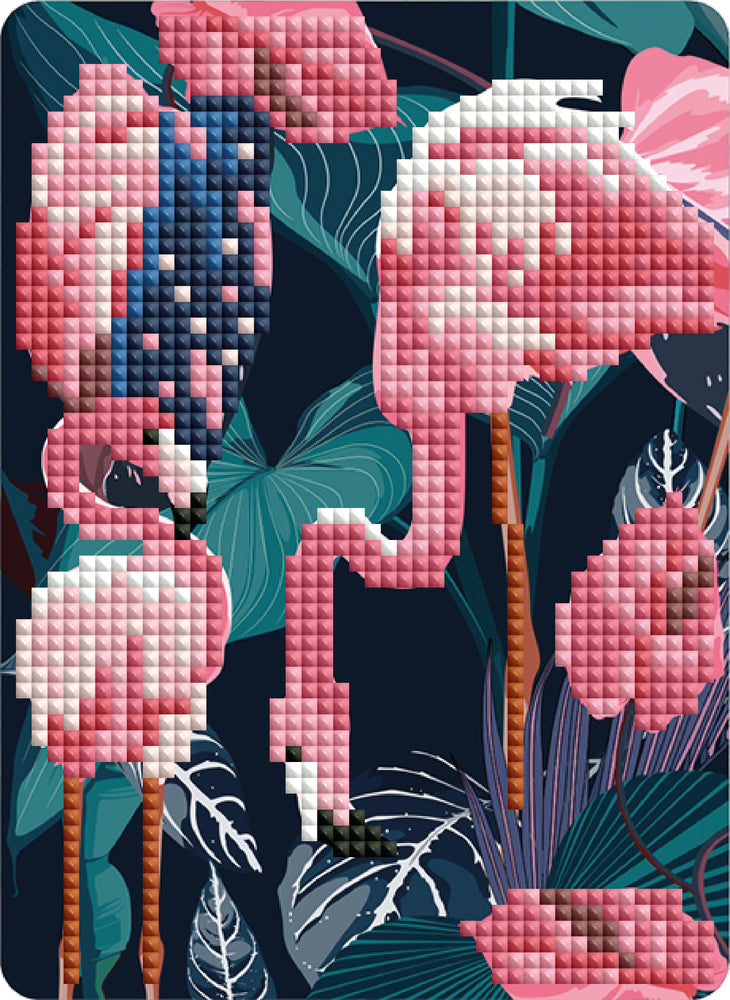 Diamond Art FLAMINGOER 13 x 18 cm