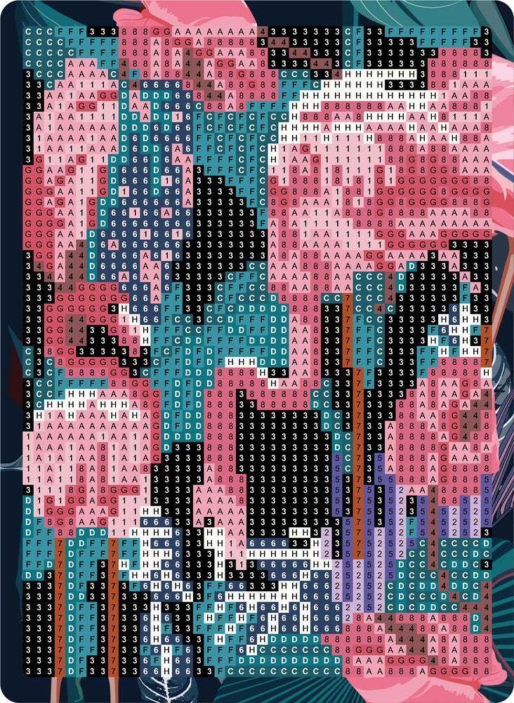Diamond Art FLAMINGOER 13 x 18 cm