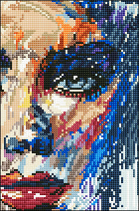Diamond Art Ansigt Malet 20 x 30 cm