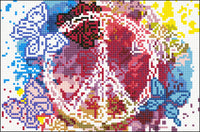Diamond Art Peace tegn 20 x 30 cm