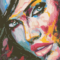Diamond Art MIX Ansigt  40 x 40 cm