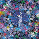 Diamond Art MIX Påfugl 40 x 40 cm