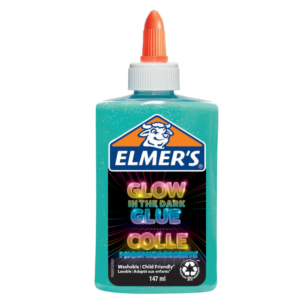 Elmer's Glow-in-the-dark Lim blå 147 ml