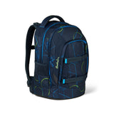 satch skoletaske blue tech