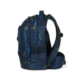 satch skoletaske blue tech