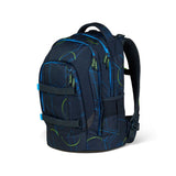 satch skoletaske blue tech