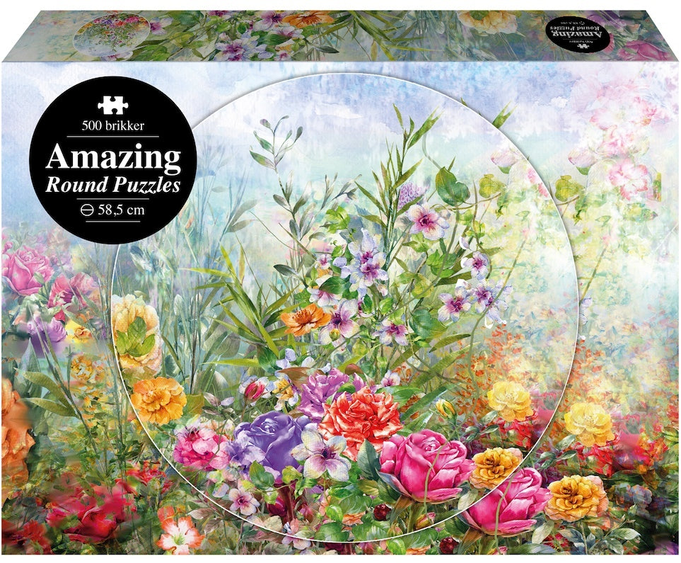 Puslespil Amazing round 500 brikker Blomster