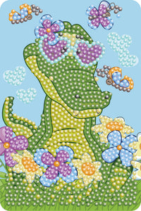 Diamond Art krokodille 10 x 15 cm