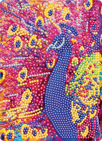 Diamond Art påfugl 13 x 18 cm
