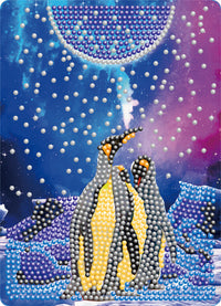 Diamond Art pingviner 13 x18 cm