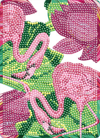 Diamond Art flamingo 13 x 18 cm