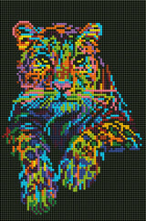 Diamond Art leopard 20 x 30 cm