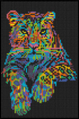 Diamond Art leopard 20 x 30 cm