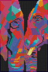 Diamond Art elefanter 20 x 30 cm