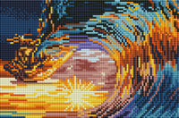 Diamond Art solnedgang  20 x 30 cm