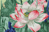 Diamond Art blomst lotus 20 x 30 cm