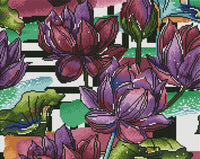 Diamond Art blomster 40 x 50 cm